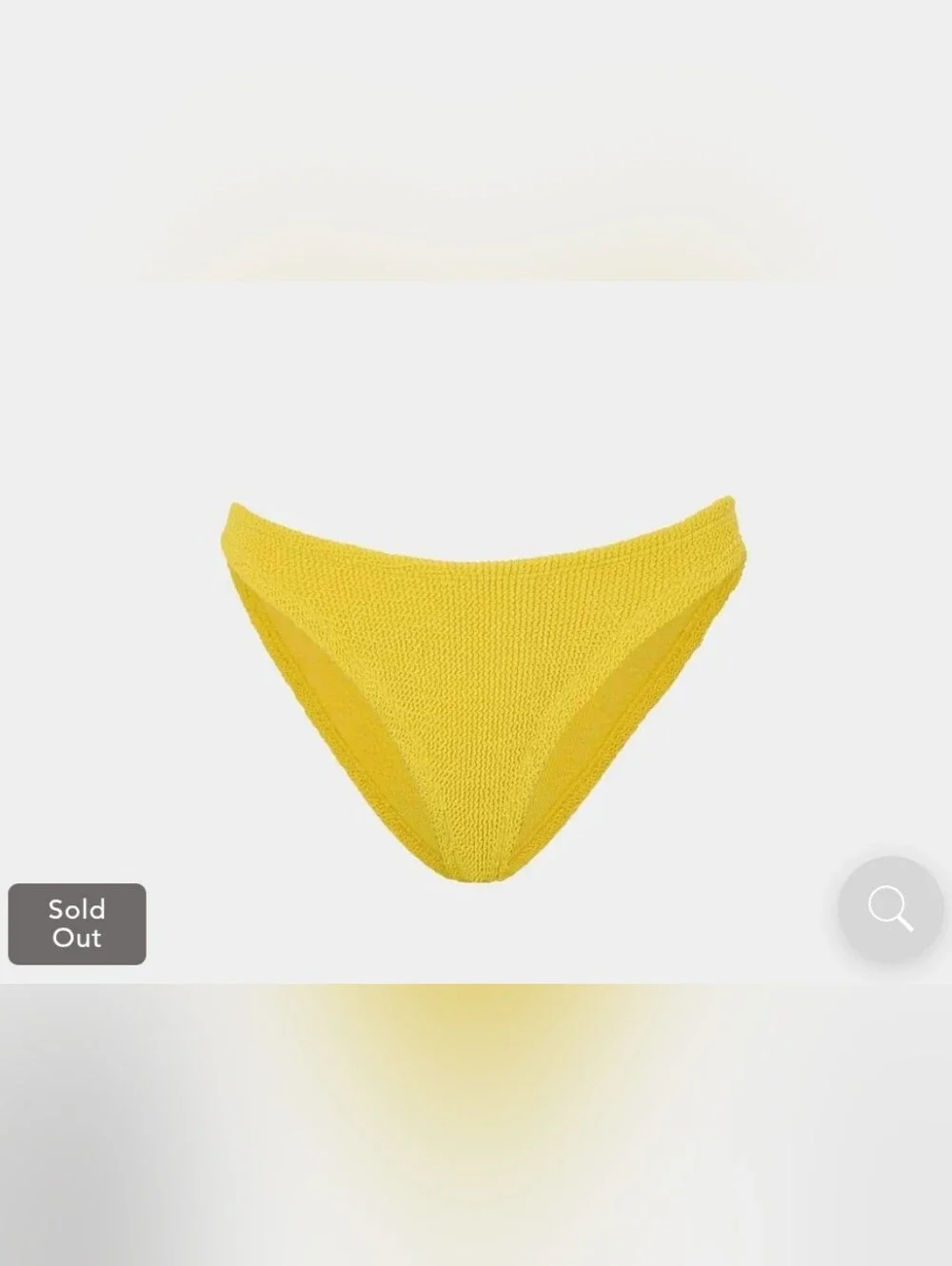 NWT Hunza G Jean Bikini Bottom In Sunflower One Size